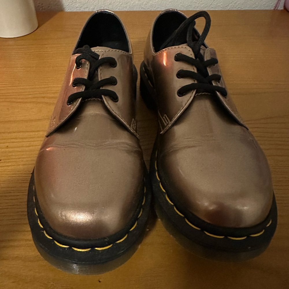 Metallic Dr. martens shoes